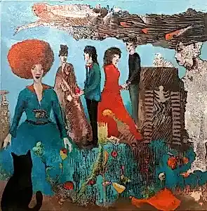 EROL PELİOĞLU tarafından 2024 yılında 60x60 cm ölçülerinde Tuval üzeri yağlı boya tekniği ile yapılmıştır.