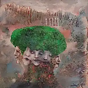 EROL PELİOĞLU tarafından 2024 yılında 60x60 cm ölçülerinde Tuval üzeri yağlı boya tekniği ile yapılmıştır.