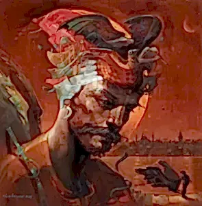 ADEM BAŞPINAR tarafından 2025 yılında 60x60 cm ölçülerinde Tuval üzeri akrilik boya tekniği ile yapılmıştır.