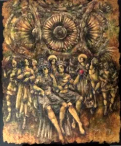 DERYA YILDIZ tarafından 2025 yılında 120x100 cm ölçülerinde Tuval üzeri yağlı boya tekniği ile yapılmıştır.