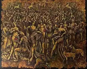 DERYA YILDIZ tarafından 2025 yılında 120x150 cm ölçülerinde Tuval üzeri yağlı boya tekniği ile yapılmıştır.