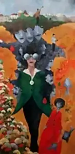 EROL PELİOĞLU tarafından 2025 yılında 140x70 cm ölçülerinde Tuval üzeri yağlı boya tekniği ile yapılmıştır.