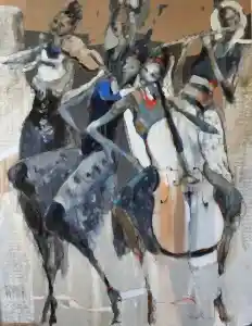 NURETTİN AKKAYA tarafından 2025 yılında 180x140 cm ölçülerinde Tuval üzeri yağlı boya tekniği ile yapılmıştır.