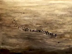 SALİH ÇAKAR tarafından 2025 yılında 60x80 cm ölçülerinde Tuval üzeri yağlı boya tekniği ile yapılmıştır.