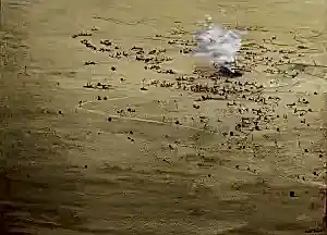 SALİH ÇAKAR tarafından 2025 yılında 90x120 cm ölçülerinde Tuval üzeri yağlı boya tekniği ile yapılmıştır.