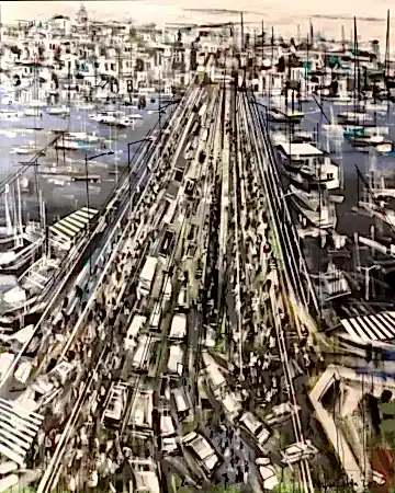 AYHAN ÇETİN tarafından 2026 yılında 150x120 cm ölçülerinde Tuval üzeri akrilik boya tekniği ile yapılmıştır.