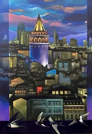 KADİR ŞİŞGİNOĞLU tarafından 2026 yılında 109x75 cm ölçülerinde Tuval üzeri akrilik boya tekniği ile yapılmıştır.