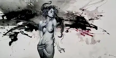 MEHMET SAKIZCI tarafından 2024 yılında 65x130 cm ölçülerinde Tuval üzeri akrilik boya tekniği ile yapılmıştır.