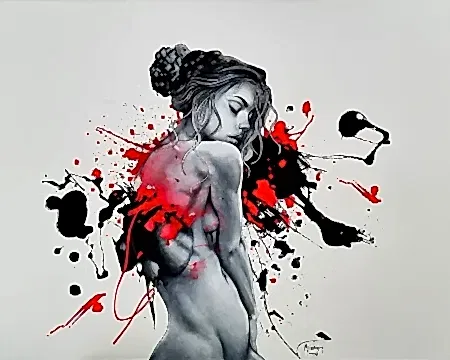 MEHMET SAKIZCI tarafından 2024 yılında 80x100 cm ölçülerinde Tuval üzeri akrilik boya tekniği ile yapılmıştır.