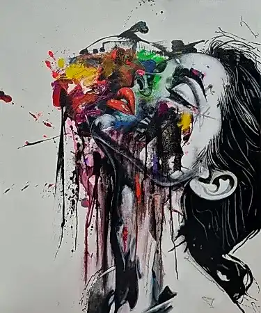 MEHMET SAKIZCI tarafından 2025 yılında 120x100 cm ölçülerinde Tuval üzeri akrilik boya tekniği ile yapılmıştır.