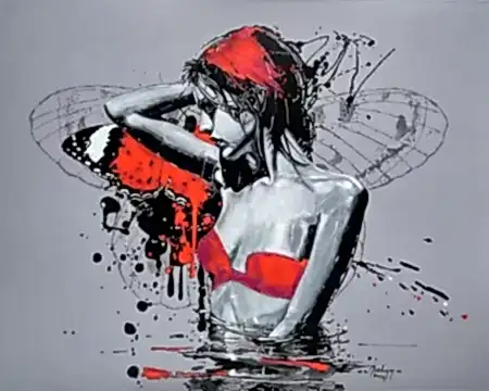 MEHMET SAKIZCI tarafından 2024 yılında 80x100 cm ölçülerinde Tuval üzeri akrilik boya tekniği ile yapılmıştır.