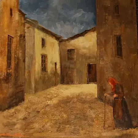 MELTEM TEKİN tarafından 2026 yılında 50x50 cm ölçülerinde Tuval üzeri yağlı boya tekniği ile yapılmıştır.