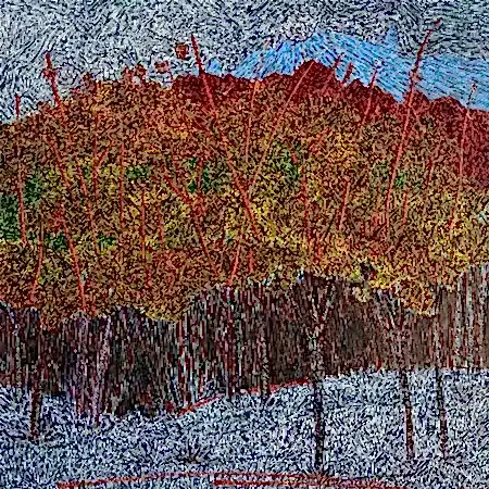 MURAT ÖZDOĞRU tarafından 2026 yılında 50x50 cm ölçülerinde Tuval üzeri akrilik boya tekniği ile yapılmıştır.