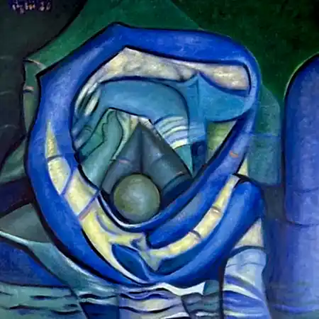 NECMETTİN ÖZLÜ tarafından 2026 yılında 50x50 cm ölçülerinde Tuval üzeri yağlı boya tekniği ile yapılmıştır.