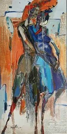 NURETTİN AKKAYA tarafından 2025 yılında 130x65 cm ölçülerinde Tuval üzeri yağlı boya tekniği ile yapılmıştır.