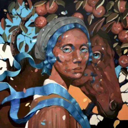 SEMA ÖCAL tarafından 2026 yılında 80x80 cm ölçülerinde Tuval üzeri akrilik boya tekniği ile yapılmıştır.