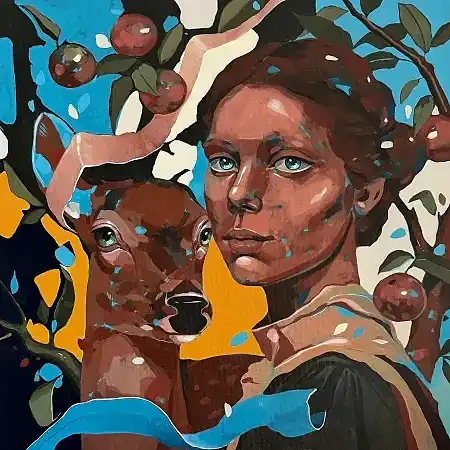 SEMA ÖCAL tarafından 2026 yılında 50x50 cm ölçülerinde Tuval üzeri akrilik boya tekniği ile yapılmıştır.