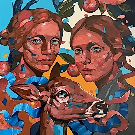 SEMA ÖCAL tarafından 2026 yılında 50x50 cm ölçülerinde Tuval üzeri akrilik boya tekniği ile yapılmıştır.