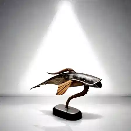 SERKAN ERKOÇ tarafından 2025 yılında 37x68x27 cm ölçülerinde Metal heykel tekniği ile yapılmıştır.