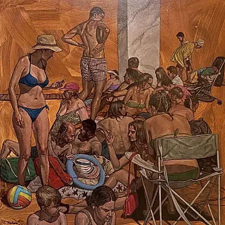 TANJU YAĞAN tarafından 2026 yılında 110x110 cm ölçülerinde Tuval üzeri yağlı boya tekniği ile yapılmıştır.