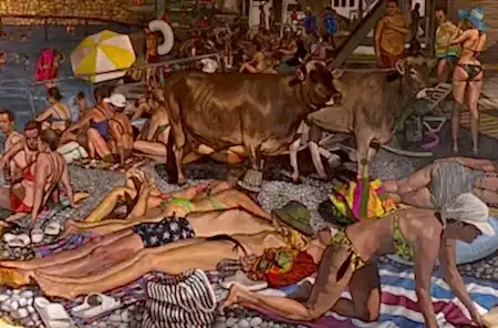 TANJU YAĞAN tarafından 2026 yılında 115x175 cm ölçülerinde Tuval üzeri yağlı boya tekniği ile yapılmıştır.