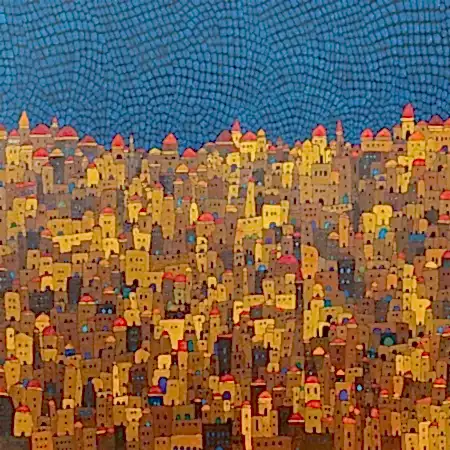 BİNNUR YÜCEBAŞ RUOCCO tarafından 2026 yılında 50x50 cm ölçülerinde Tuval üzeri yağlı boya tekniği ile yapılmıştır.