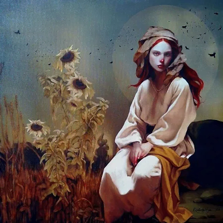 ZEKİYE AKALIN tarafından 2026 yılında 50x50 cm ölçülerinde Tuval üzeri karışık teknik tekniği ile yapılmıştır.