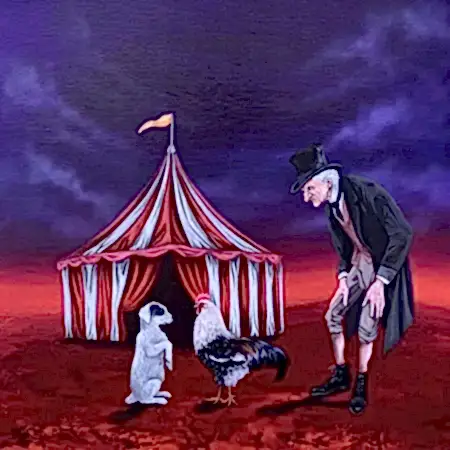 EMİRHAN CANDAN tarafından 2026 yılında 50x50 cm ölçülerinde Tuval üzeri akrilik boya tekniği ile yapılmıştır.