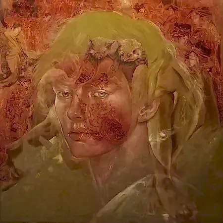 ESRA YILDIRIM  tarafından 2026 yılında 80x80 cm ölçülerinde Tuval üzeri yağlı boya tekniği ile yapılmıştır.