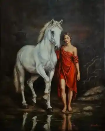 HEDİYE AKOĞLU tarafından 2026 yılında 100x80 cm ölçülerinde Tuval üzeri yağlı boya tekniği ile yapılmıştır.