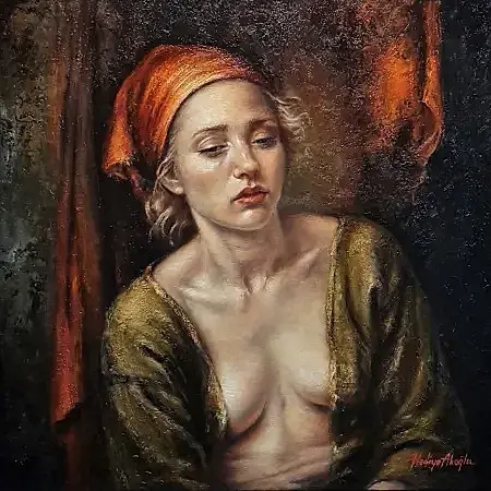 HEDİYE AKOĞLU tarafından 2026 yılında 50x50 cm ölçülerinde Tuval üzeri yağlı boya tekniği ile yapılmıştır.