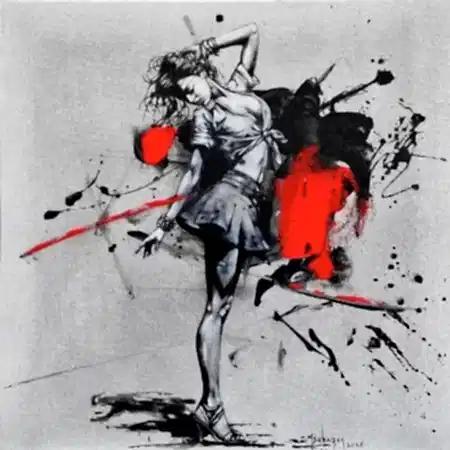 MEHMET SAKIZCI tarafından 2026 yılında 50x50 cm ölçülerinde Tuval üzeri akrilik boya tekniği ile yapılmıştır.