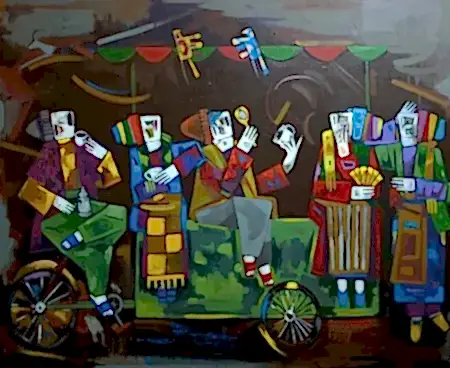 MEHMET YÜCEL tarafından 2026 yılında 90x110 cm ölçülerinde Tuval üzeri akrilik boya tekniği ile yapılmıştır.