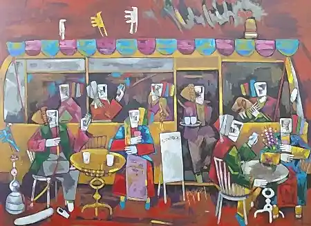 MEHMET YÜCEL tarafından 2026 yılında 80x110 cm ölçülerinde Tuval üzeri akrilik boya tekniği ile yapılmıştır.