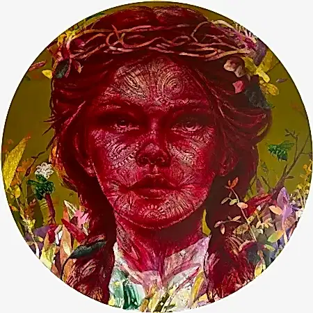 MEVLÜT AKAR tarafından 2026 yılında 120x120 cm ölçülerinde Tuval üzeri akrilik boya tekniği ile yapılmıştır.