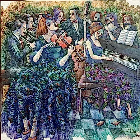 DERYA YILDIZ tarafından 2026 yılında 50x50 cm ölçülerinde Tuval üzeri yağlı boya tekniği ile yapılmıştır.