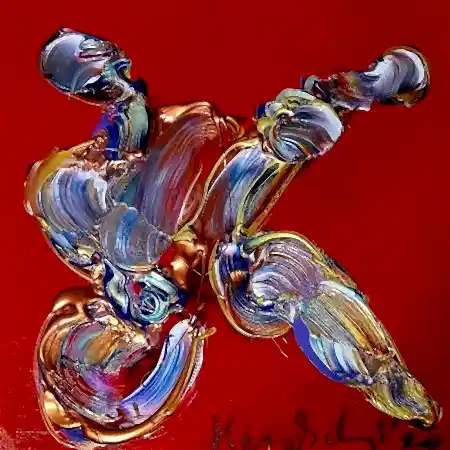 ALİ HERİSCHİ tarafından 2026 yılında 50x50 cm ölçülerinde Tuval üzeri karışık teknik tekniği ile yapılmıştır.