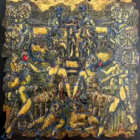 DERYA YILDIZ tarafından 2026 yılında 50x50 cm ölçülerinde Tuval üzeri yağlı boya tekniği ile yapılmıştır.