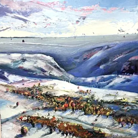 TOLGA BOZTOPRAK tarafından 2026 yılında 50x50 cm ölçülerinde Tuval üzeri akrilik boya tekniği ile yapılmıştır.