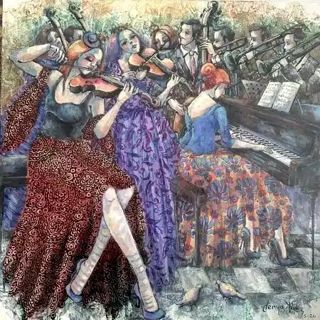 DERYA YILDIZ tarafından 2026 yılında 50x50 cm ölçülerinde Tuval üzeri yağlı boya tekniği ile yapılmıştır.