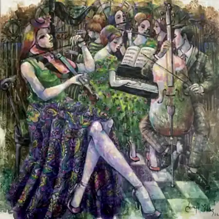 DERYA YILDIZ tarafından 2026 yılında 50x50 cm ölçülerinde Tuval üzeri yağlı boya tekniği ile yapılmıştır.