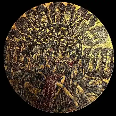 DERYA YILDIZ tarafından 2026 yılında 120x120 cm ölçülerinde Tuval üzeri yağlı boya tekniği ile yapılmıştır.