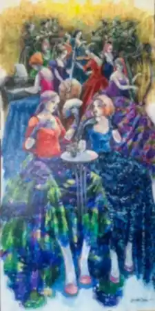 DERYA YILDIZ tarafından 2026 yılında 130x65 cm ölçülerinde Tuval üzeri yağlı boya tekniği ile yapılmıştır.