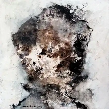 EMİNE BIYIKLI tarafından 2026 yılında 50x50 cm ölçülerinde Tuval üzeri karışık teknik tekniği ile yapılmıştır.