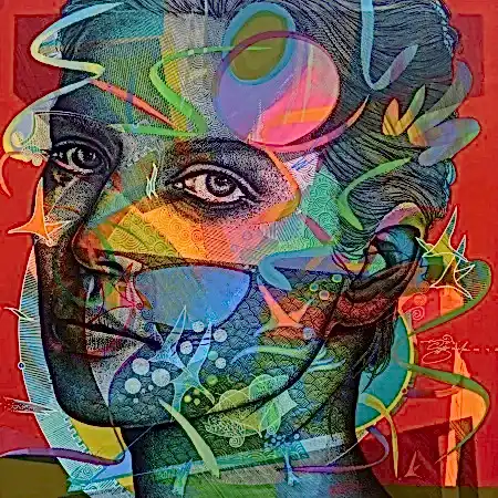 ENGİN KORKMAZ tarafından 2026 yılında 70x70 cm ölçülerinde Tuval üzeri akrilik boya tekniği ile yapılmıştır.