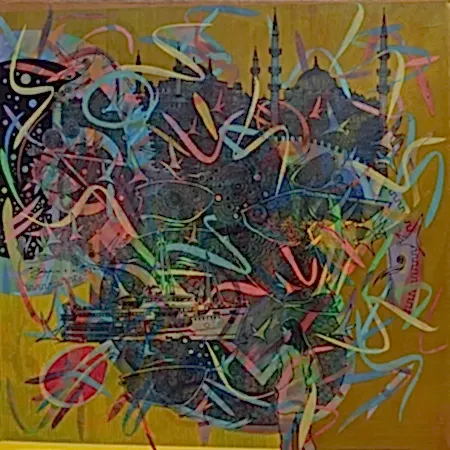 ENGİN KORKMAZ tarafından 2026 yılında 70x70 cm ölçülerinde Tuval üzeri akrilik boya tekniği ile yapılmıştır.