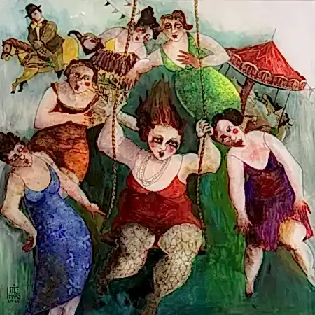 HATİCE ARAS tarafından 2026 yılında 50x50 cm ölçülerinde Saydam yüzey altı boyama tekniği ile yapılmıştır.