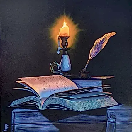 HÜSEYİN FEYZULLAH tarafından 2025 yılında 50x50 cm ölçülerinde Tuval üzeri yağlı boya tekniği ile yapılmıştır.