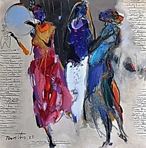 NURETTİN AKKAYA tarafından 2021 yılında 40x40 cm ölçülerinde Tuval üzeri yağlı boya tekniği ile yapılmıştır.