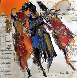 NURETTİN AKKAYA tarafından 2021 yılında 40x40 cm ölçülerinde Tuval üzeri yağlı boya tekniği ile yapılmıştır.